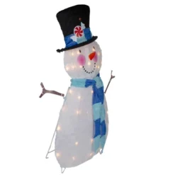 Northlight Lighted Chenille Snowman Outdoor Christmas Decoration - 32" - White Lights 7 Northlight Lighted Chenille Snowman Outdoor Christmas Decoration - 32" - White Lights -Festival GUEST 476d6024 992a 48ce b5fa f2b2a0c252f8
