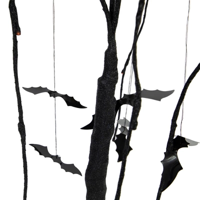 Northlight Pre-Lit Glittered Halloween Willow Tree With Bats - 24" - LED Orange Lights 6 Northlight Pre-Lit Glittered Halloween Willow Tree With Bats - 24" - LED Orange Lights - Image 4