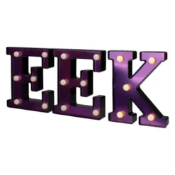 Northlight LED Lighted EEK Halloween Marquee Sign - 6.5" Purple Warm White Lights 8 Northlight LED Lighted EEK Halloween Marquee Sign - 6.5" Purple Warm White Lights -Festival GUEST 48a91459 40a6 4822 8f06 37a96d70765b