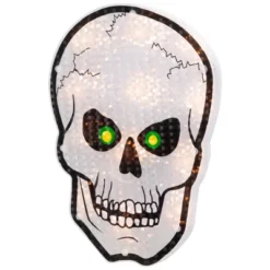 Northlight Lighted Holographic Halloween Skull Window Silhouette - 12" - Clear Lights 12 Northlight Lighted Holographic Halloween Skull Window Silhouette - 12" - Clear Lights -Festival GUEST 494555b2 65c3 40dd 8b9c 04a4c6fc23fe
