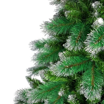 Northlight Two-Tone Spruce Pine Glitter Tip Medium Artificial Christmas Tree - 6' - Unlit 5 Northlight Two-Tone Spruce Pine Glitter Tip Medium Artificial Christmas Tree - 6' - Unlit - Image 3