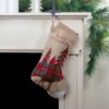 Northlight 19" Beige And Red Plaid Reindeer With Forest Trees Christmas Stocking -Festival GUEST 4c1053a1 67bf 4a63 9acf 427ee4682086