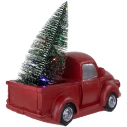 Northlight LED Lighted Pine Tree In Vintage Truck Christmas Decoration - 10" - Red -Festival GUEST 50f6d89a 634c 45ae aac9 aefd267fef8e