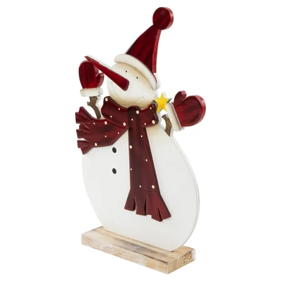 Northlight Glossy Snowman In Red Scarf And Mittens Christmas Decoration - 12" 7 Northlight Glossy Snowman In Red Scarf And Mittens Christmas Decoration - 12" - Image 5