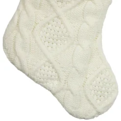 Northlight Cable Knit Christmas Stocking With Faux Fur Cuff - 20.5" - Cream And Beige -Festival GUEST 5331c61e abdc 44eb a6b3 ec6bac512330