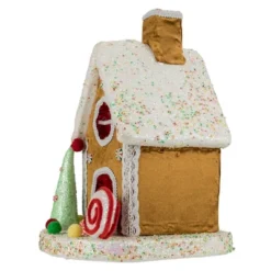 Northlight Gingerbread Glitter Candy House Christmas Decoration - 13" -Festival GUEST 549c910f 7403 4545 bd5d c2288f6faaa8