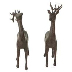 Northlight Standing Deer Christmas Decorations - 14" - Brown - Set Of 2 -Festival GUEST 56209b2f 5ecd 4b93 8c45 48fd1c687b10