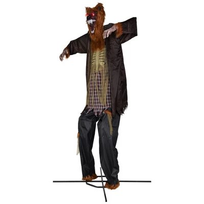 Northlight Huge Lighted And Animated Talking Werewolf Commercial Outdoor Halloween Decoration - 12' 5 Northlight Huge Lighted And Animated Talking Werewolf Commercial Outdoor Halloween Decoration - 12' - Image 3
