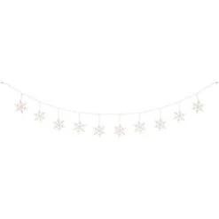Northlight Twinkling Icicle Snowflake Christmas Lights - Clear - 8.6' White Wire - 100ct -Festival GUEST 59273345 0586 4094 8341 91ccaa9c5801