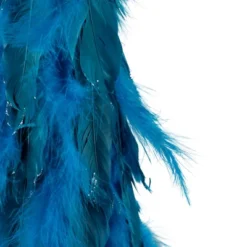 Northlight Small Two-Tone Layered Feathers Cone Tree Christmas Decoration - 16" - Turquoise -Festival GUEST 5b09f089 dac8 408b 991a d2c9945e5d98