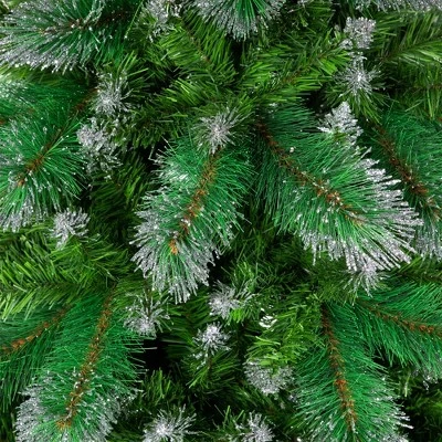 Northlight Two-Tone Spruce Pine Glitter Tip Medium Artificial Christmas Tree - 6' - Unlit 6 Northlight Two-Tone Spruce Pine Glitter Tip Medium Artificial Christmas Tree - 6' - Unlit - Image 4