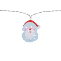 Northlight 10-Count LED Santa Claus Christmas Fairy Lights, 4ft, Copper Wire -Festival GUEST 60dd9e99 9bf4 49dc a168 627c5cbbe46d