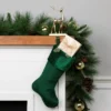 Northlight Traditional Velvet Hanging Christmas Stocking - 19" - Green 1 Northlight Traditional Velvet Hanging Christmas Stocking - 19" - Green -Festival GUEST 610a04ca 173a 442b 92f6 86d960f980bc