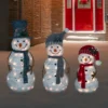Northlight Lighted Snowman Family Outdoor Christmas Decoration - 39.5" - Warm White - Set Of 3 -Festival GUEST 62371915 0a55 4adb 911c 9c1c401ab07d