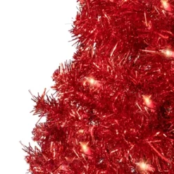 Northlight Pre-Lit Artificial Tinsel Christmas Tree - 3' - Red - Clear Lights 10 Northlight Pre-Lit Artificial Tinsel Christmas Tree - 3' - Red - Clear Lights -Festival GUEST 625ad441 bd1b 4386 aa31 00617660cb67