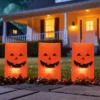 Northlight Lighted Jack-O-Lantern Halloween Outdoor Luminary Pathway Markers - 9.5" - Set Of 3 -Festival GUEST 6385a5be b432 4b15 9951 4c9eb3a1c3ff