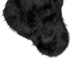 Northlight Sable Faux Fur Christmas Stocking With Pom Poms - 20.5" - Black 9 Northlight Sable Faux Fur Christmas Stocking With Pom Poms - 20.5" - Black -Festival GUEST 64561481 3da5 4726 8cc9 0cadac345347