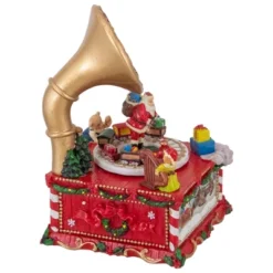 Northlight Santa Claus On Phonograph Musical Christmas Decoration - 7" -Festival GUEST 65321656 81c4 4c7c b48d a90aaea778f1