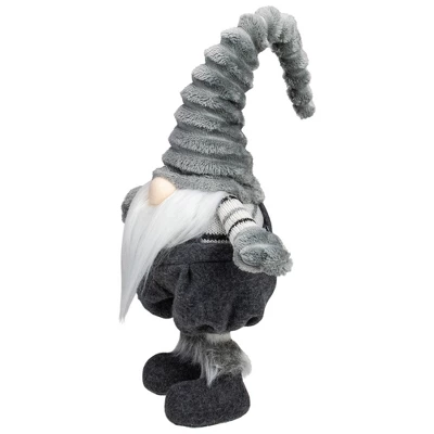 Northlight Bouncy Gnome Figure Christmas Decoration - 18" - Gray And White 3 Northlight Bouncy Gnome Figure Christmas Decoration - 18" - Gray And White