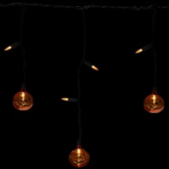 Northlight LED Lighted Pumpkin Halloween Curtain Icicle Lights - Orange - 5.25' Black Wire - 25ct 10 Northlight LED Lighted Pumpkin Halloween Curtain Icicle Lights - Orange - 5.25' Black Wire - 25ct -Festival GUEST 6830a066 2034 4c19 9d81 5f95c097681f