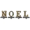 Northlight LED Lighted "NOEL" Christmas Stocking Holder - 6.5" - Gold And Silver - Set Of 4 -Festival GUEST 6835bcb9 0847 4c33 8152 e38586c35734
