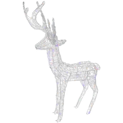 Northlight LED Color Changing Commercial Grade Acrylic Reindeer Outdoor Christmas Decoration - 46.5" 7 Northlight LED Color Changing Commercial Grade Acrylic Reindeer Outdoor Christmas Decoration - 46.5" - Image 5