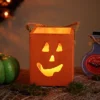 Northlight Small Orange Wood Jack O Lantern Halloween Candle Lantern - 6.25" -Festival GUEST 6c8f9c2e 787f 4008 8c2a f9a4bf1b0fde