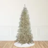 Northlight 9' Pre-Lit Artificial Christmas Tree Metallic Sheer Champagne Tinsel - Clear Lights -Festival GUEST 6d896077 e939 481c ab5a 5430e743fdd0