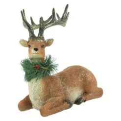 Northlight Glittered Sitting Deer With Pine Neck Wreath Christmas Decoration - 10" 13 Northlight Glittered Sitting Deer With Pine Neck Wreath Christmas Decoration - 10" -Festival GUEST 6e78633a b1cd 47bd 9ee1 2d04972ca068