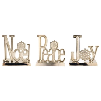Northlight Peace, Joy And Noel Metal Christmas Stocking Holders - 6.5" - Set Of 3 6 Northlight Peace, Joy And Noel Metal Christmas Stocking Holders - 6.5" - Set Of 3 - Image 4