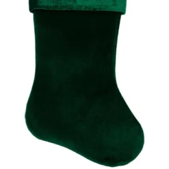Northlight Traditional Velvet Hanging Christmas Stocking - 19" - Green -Festival GUEST 6eb29dee 5033 483a a64a 0aaf7395de34