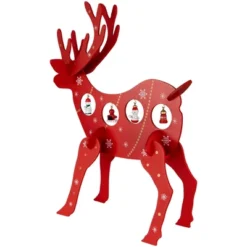 Northlight Reindeer Cut-Out Ornament Holder Christmas Decoration - 13.25" - Red And White -Festival GUEST 6febddb3 985d 4c7f a357 cdd16b048878