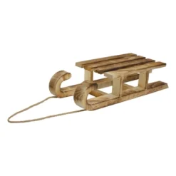 Northlight Rustic Wooden Sleigh With Twine Rope Christmas Wall Decoration - 16" -Festival GUEST 72251e16 40ae 43bf aac1 9c715ff990c5