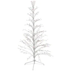 Northlight 6' Prelit Artificial Christmas Tree White Lighted Cascade Twig Outdoor Decoration - Multi-Color Lights -Festival GUEST 72dc29c3 ec28 435b 83f5 605e77e5b831