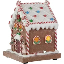 Northlight Pre-Lit LED Gingerbread Candy House Christmas Decoration - 7.5" -Festival GUEST 730d28f3 2e7b 4289 8ffb 784caa9e40c2