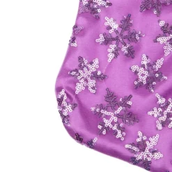 Northlight 19" Purple Sequin Snowflake Christmas Stocking With White Faux Fur Cuff -Festival GUEST 735025ee de79 44d9 be25 b0d7775a506a