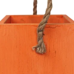 Northlight Large Orange Wood Jack O Lantern Halloween Candle Lantern - 8" -Festival GUEST 756270fe e039 42f2 b868 e7abab04efe2