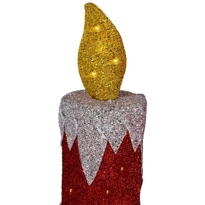 Northlight LED Lighted Candles Outdoor Christmas Decorations - 22.75" - Red - Set Of 2 8 Northlight LED Lighted Candles Outdoor Christmas Decorations - 22.75" - Red - Set Of 2 - Image 6