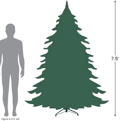 Northlight 7.5' Medium Hazelton Spruce Artificial Christmas Tree, Unlit 5 Northlight 7.5' Medium Hazelton Spruce Artificial Christmas Tree, Unlit - Image 3
