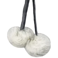 Northlight Silver Fox Faux Fur Christmas Stocking With Pom Poms - 20.5" -Festival GUEST 7a72a19e 1aa0 4458 b0ec 547c4e3b91ef