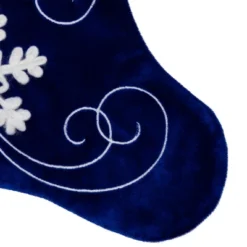 Northlight 20.5-Inch Royal Blue Velvet And White Snowflake Christmas Stocking -Festival GUEST 7d1d810b c6c2 4df4 ab24 58e59a401e3e