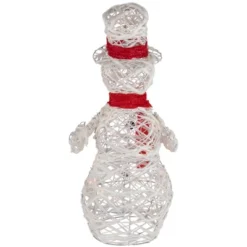 Northlight Lighted Glittered Rattan Snowman Outdoor Christmas Decoration - 28" - Clear Lights 11 Northlight Lighted Glittered Rattan Snowman Outdoor Christmas Decoration - 28" - Clear Lights -Festival GUEST 7d952eb8 78c6 4431 8098 eafea656e8f7