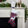 Northlight 20" Black And Red Tartan Reindeer Christmas Stocking With Cuff -Festival GUEST 7f394e5a 750b 4b0f aac6 8477cf737982