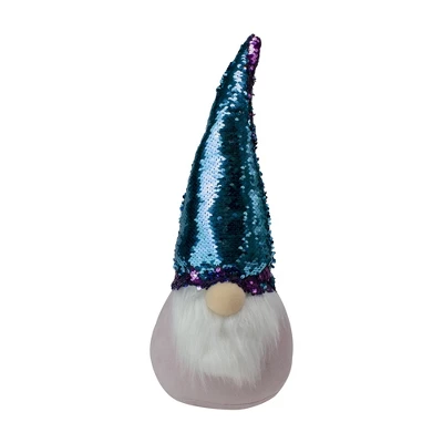 Northlight Gnome With Flip Sequin Hat Christmas Decoration - 17.5" - Purple And Blue 7 Northlight Gnome With Flip Sequin Hat Christmas Decoration - 17.5" - Purple And Blue - Image 5