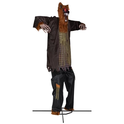 Northlight Huge Lighted And Animated Talking Werewolf Commercial Outdoor Halloween Decoration - 12' 7 Northlight Huge Lighted And Animated Talking Werewolf Commercial Outdoor Halloween Decoration - 12' - Image 5