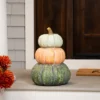 Northlight Tri-Color Pumpkin Stack Fall Harvest Decoration - 19" -Festival GUEST 831cb746 7eeb 4b84 952b a5e2d2055e08