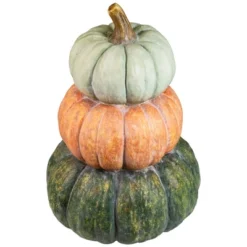 Northlight Tri-Color Pumpkin Stack Fall Harvest Decoration - 19" -Festival GUEST 834a19d5 db07 4012 b22e a1b9a4668638