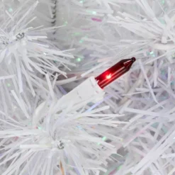 Northlight Pre-Lit Medium Rockport White Pine Artificial Christmas Tree - 2' - Multi Lights -Festival GUEST 8470ff7f 436f 447e 9b08 9a07157fb326