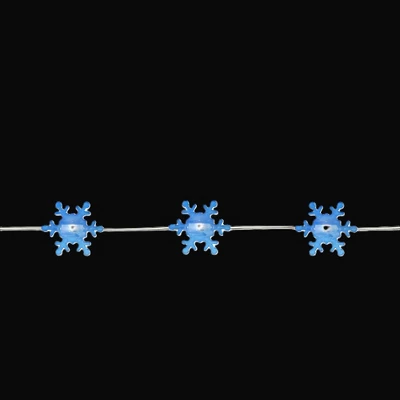 Northlight LED Blue Snowflake Micro Fairy Christmas Lights - Warm White - 6' Copper Wire 3 Northlight LED Blue Snowflake Micro Fairy Christmas Lights - Warm White - 6' Copper Wire