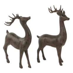 Northlight Standing Deer Christmas Decorations - 14" - Brown - Set Of 2 -Festival GUEST 86caf76d 16a0 457d b001 38d4f8242da9